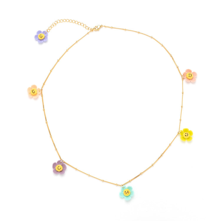 Smiley Flowers Necklace