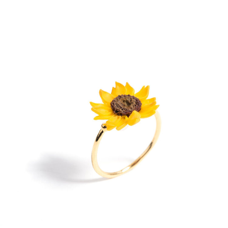 Sunflower Adjustable Ring