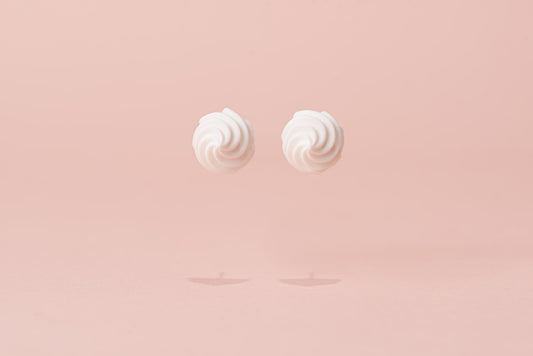 meringue stud earrings