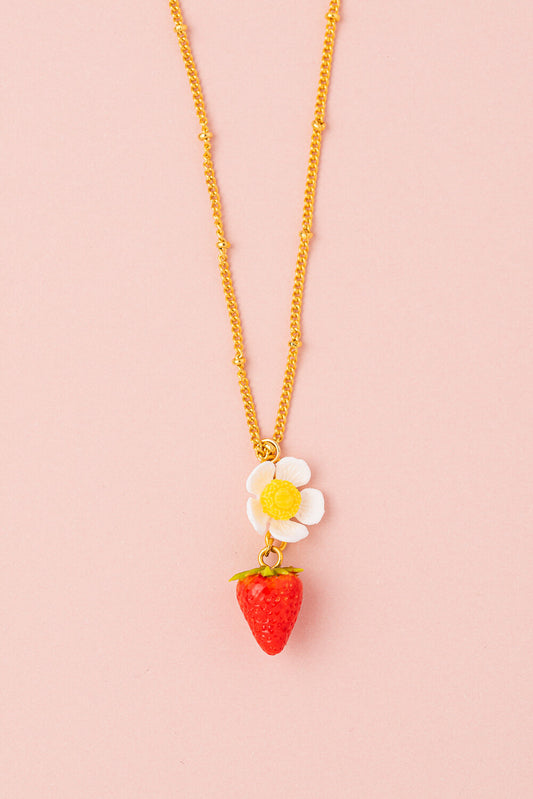 Wild Strawberry Pendant Necklace
